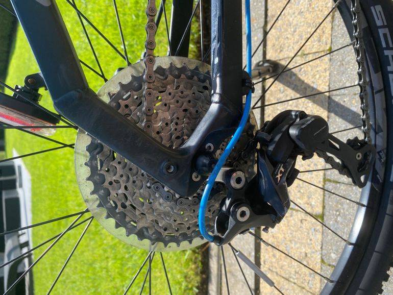 Used Haibike HardSeven 5 2017 Mountainbike, Blue — image 4 of 5
