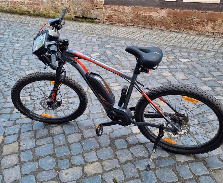 Used Stevens E-Bike 2018 Mountainbike, Grigio chiaro — image 2 of 3