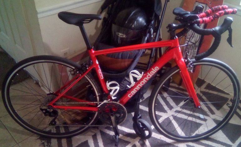 Used Cannondale CAAD Optimo 1 2022 2022 Road & Gravel, Red — image 1 of 6
