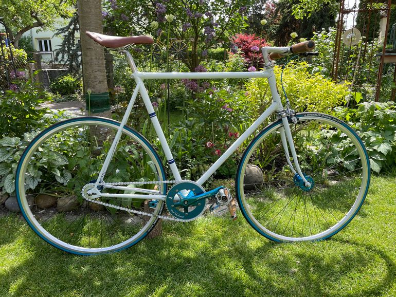 Used Diamant Fixie Stahl Bahnrahmen 2025 Road & Gravel, White — image 1 of 8