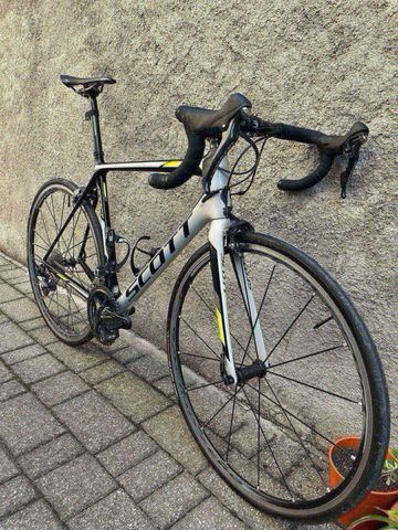 Used Scott Addict 10 2017 2017 Road & Gravel, Light Gray — image 3 of 8