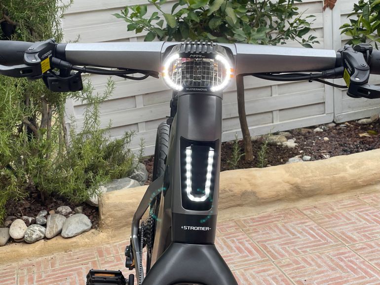 Used Stromer ST5 2023 Mountainbike, Light Gray — image 8 of 13