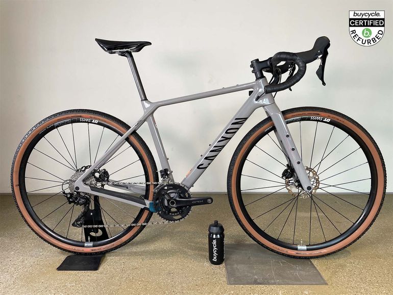 Used Canyon Grizl CF SL 6 2022 Road & Gravel, Light Gray — image 1 of 6