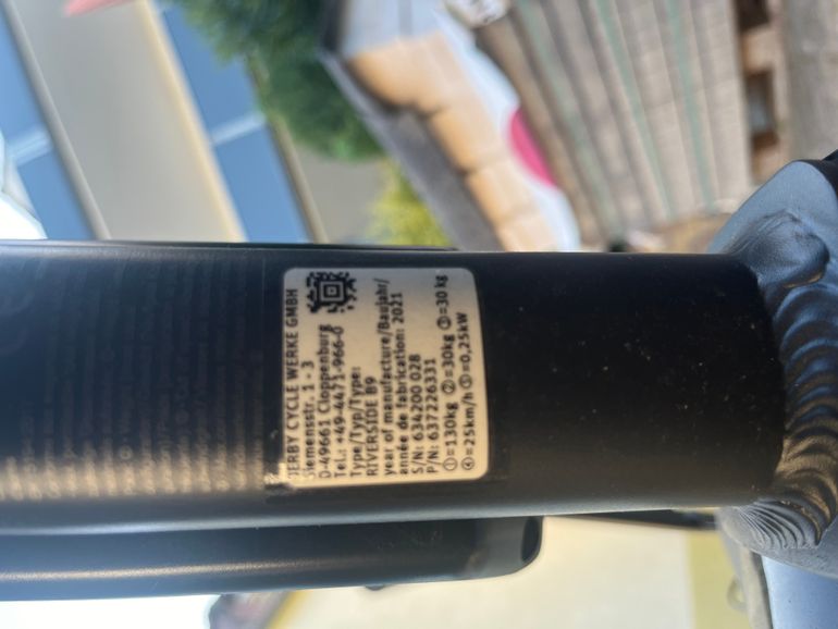 Used RIVERSIDE E-Bike City Trekking 28 Zoll ETR 500 Bosch Active Line Herren 2023 Mountainbike — image 8 of 19