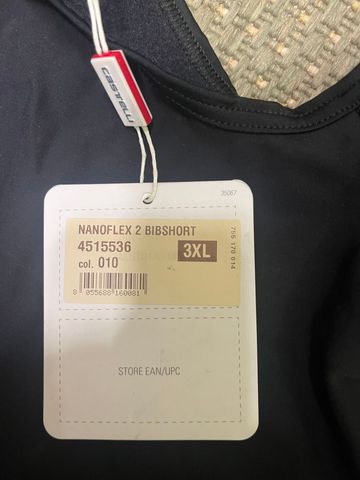 Used Castelli Nanoflex 2 Bibshort Cycling Clothing