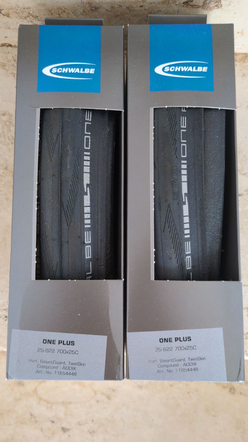 Použité Schwalbe One Plus Perf, Smart guard, TwinSkin Compound: ADDIX Tyres & Tubes