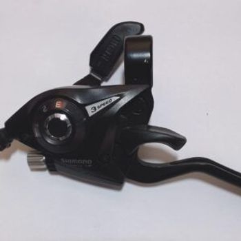 Używany Shimano Comando cambio deragliatore anteriore 3 velocità SHIMANO + leva freno ST-EF51-L malaysia 22.2 3 speed Drivetrain & Pedals