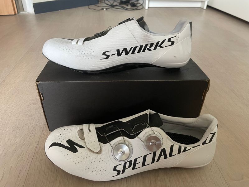 Used Specialized S-Works 7 RD White 2023 Cycling Shoes
