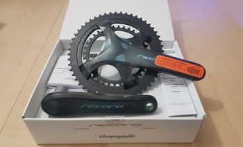 Brugt Campagnolo Record Carbon 52/36 170 mm Ultra Torque 2x12S Drivetrain & Pedals