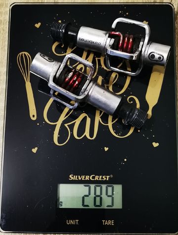 Brugt Crankbrothers egg beater 1 silver red 2023 bike — billede 3 af 7