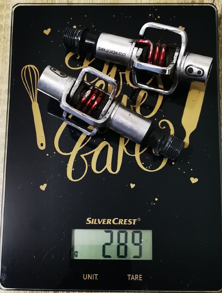 Brugt Crankbrothers egg beater 1 silver red 2023 bike — billede 3 af 7
