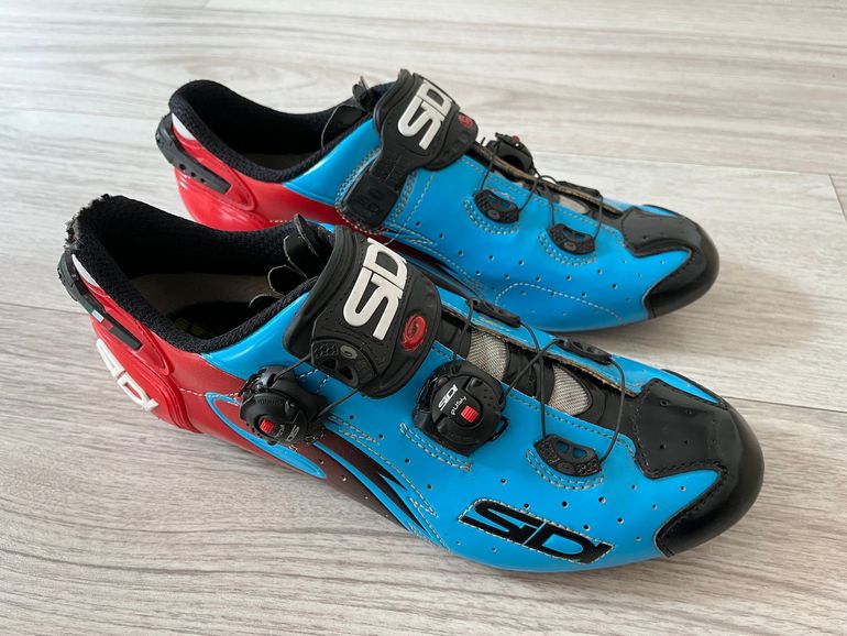 Sidi Wire Vernice Scarpe Sidi Wire Carbon Vernice Road Shoes White Red