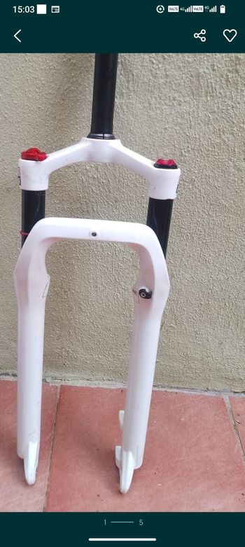 Brugt RockShox 100mm air fat Fork