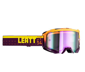 Tweedehands LEATT Maschera Leatt MTB Velocity 4.5 Iriz con doppia lente antiproiettile Arancio/Viola 2025 Cycling Accessories