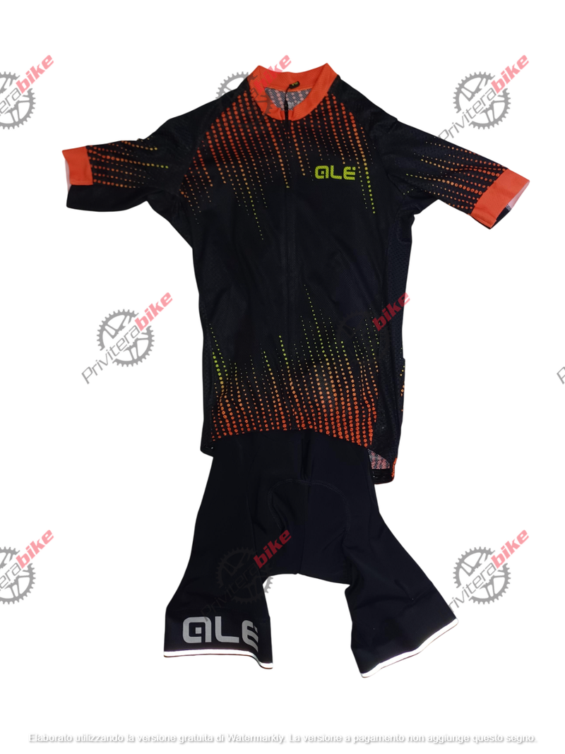 Ale cycling ALE COMPLETINO POIS MIX NERO/ARANCIO M - 500572800M/L13646718-03 2020 Cycling Clothing d'occasion