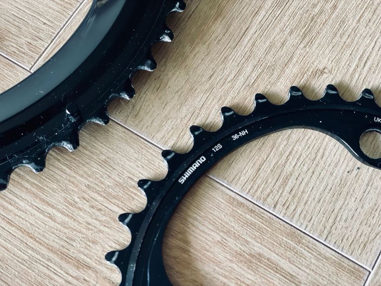 Shimano Dura Ace 12-speed chainrings, 52/36T 2024