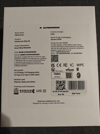 Used Ultrahuman ring air - taglia 08 2024 bike — image 3 of 3