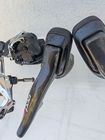 Used Sram red eTap 11 spd rim brake no front derailleur bike — image 3 of 11