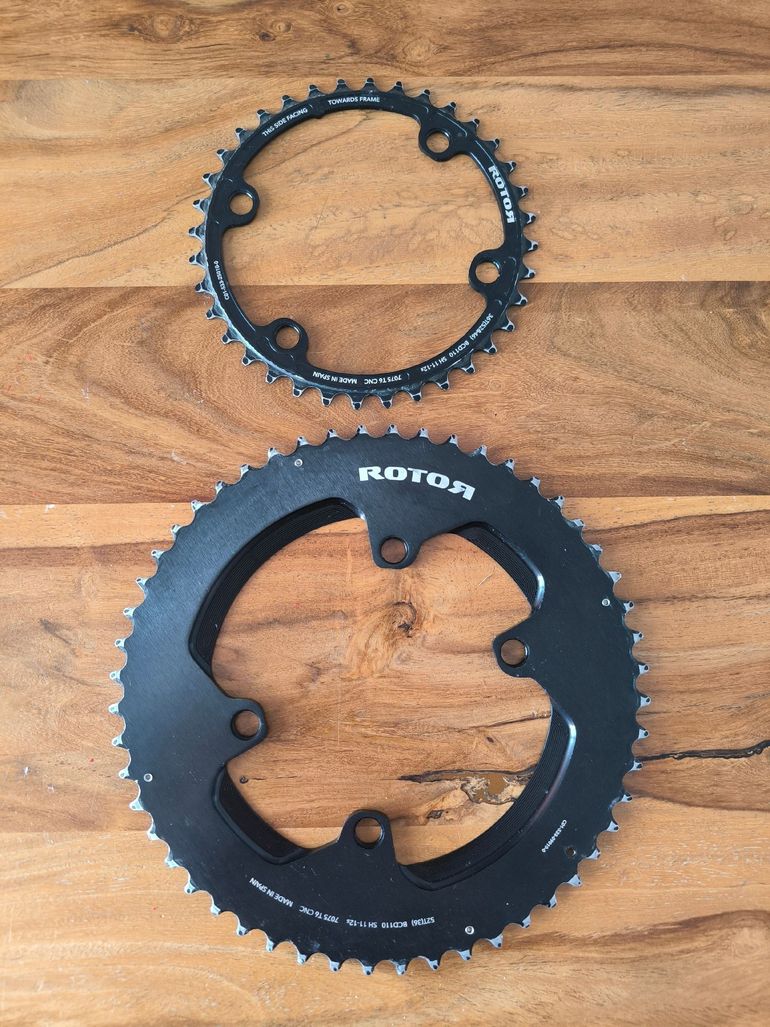 R ROTOR BIKE COMPONENTS DM Round Ring 52/36 Black