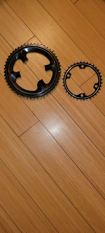 Used Shimano 52-36, 11sp Dura ace chainrings 2022 Drivetrain & Pedals