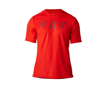 Używany Fox Maglia Ranger MOTH RACE Rosso Fluo 2025 Cycling Clothing