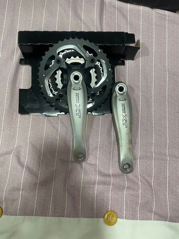 Used Shimano XT hollowtech 2005 Drivetrain & Pedals