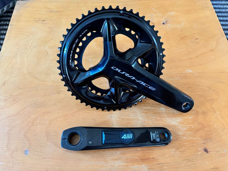 Used Shimano Dura‑Ace R9200 52/36 175mm Crankset + 4iiii PRECISION 3+ Powermeter 2023 Drivetrain & Pedals