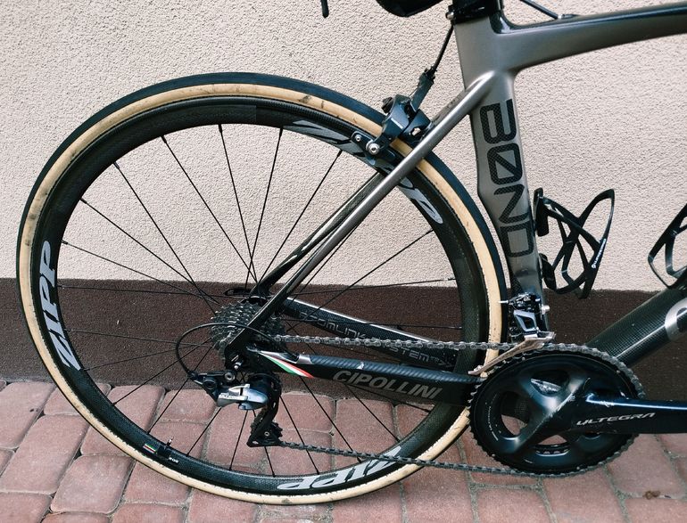 Roue Avant Zipp 202 Tubulaire - Carbone - Occasion - Roulements Neufs