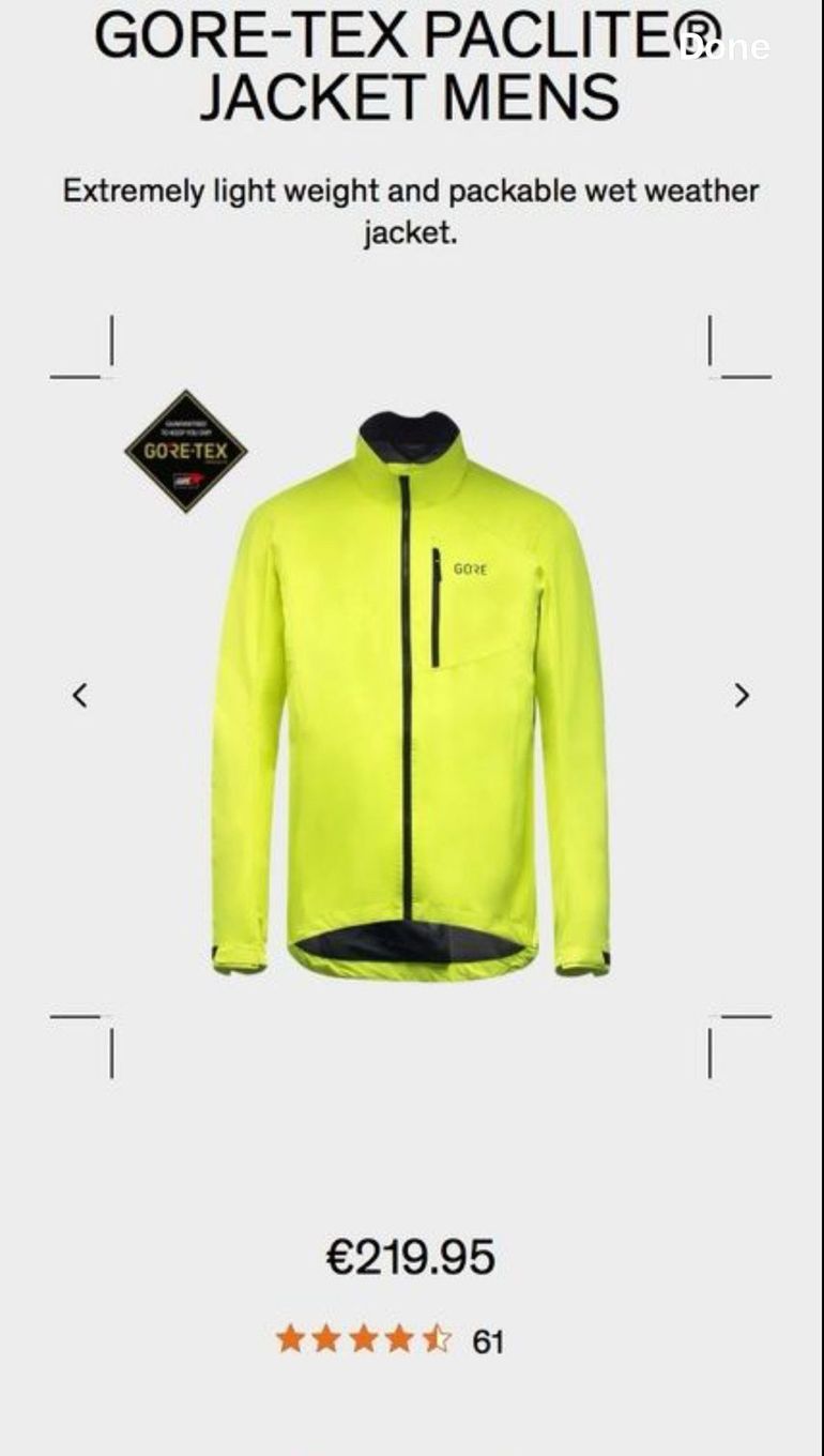Gorewear Gore Tex Paclite 2024 bike d'occasion — image 6 sur 7