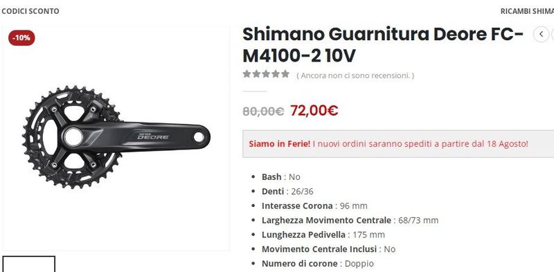 Shimano fc-m4100 2021 Drivetrain & Pedals d'occasion