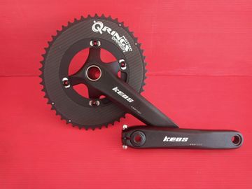 Brugt KEOS GUARNITURA RF380 + ROTOR QARBON OVAL Drivetrain & Pedals