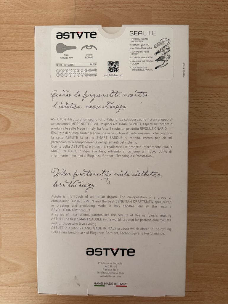 Used Astute Italia SEALITE VT schwarz Triathlon bike — image 3 of 7