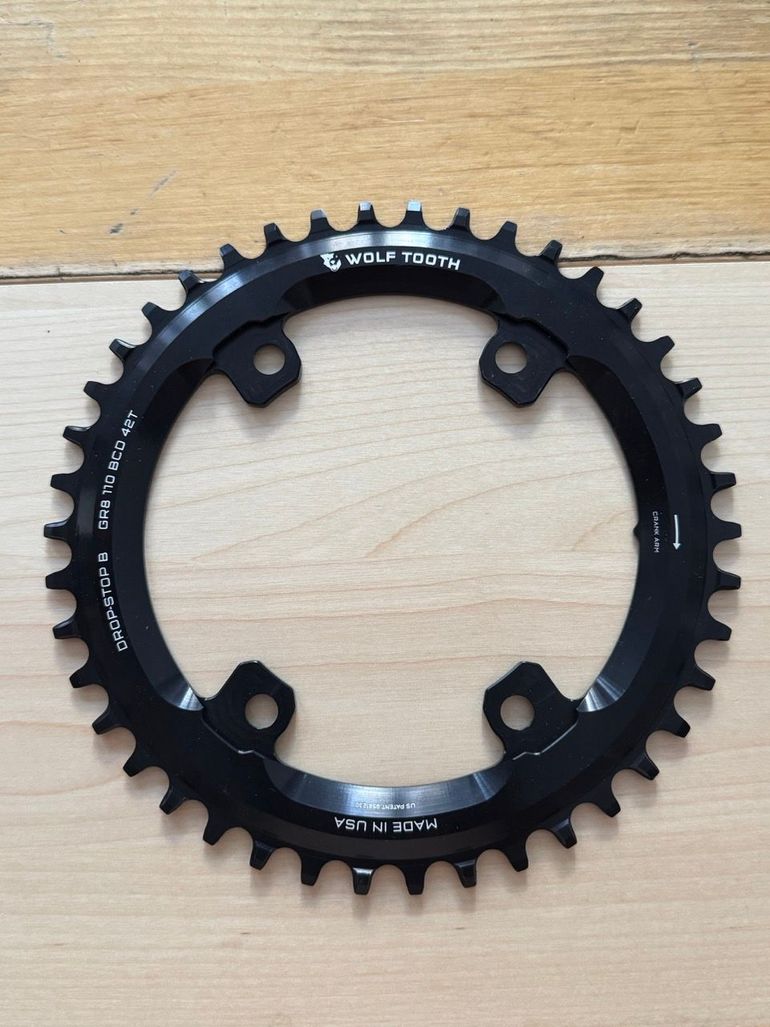 パーツ wolftooth drop-stop chainring 42T BCD110 Wolf Tooth Components / Drop-Stop Chainring / 110 BCD