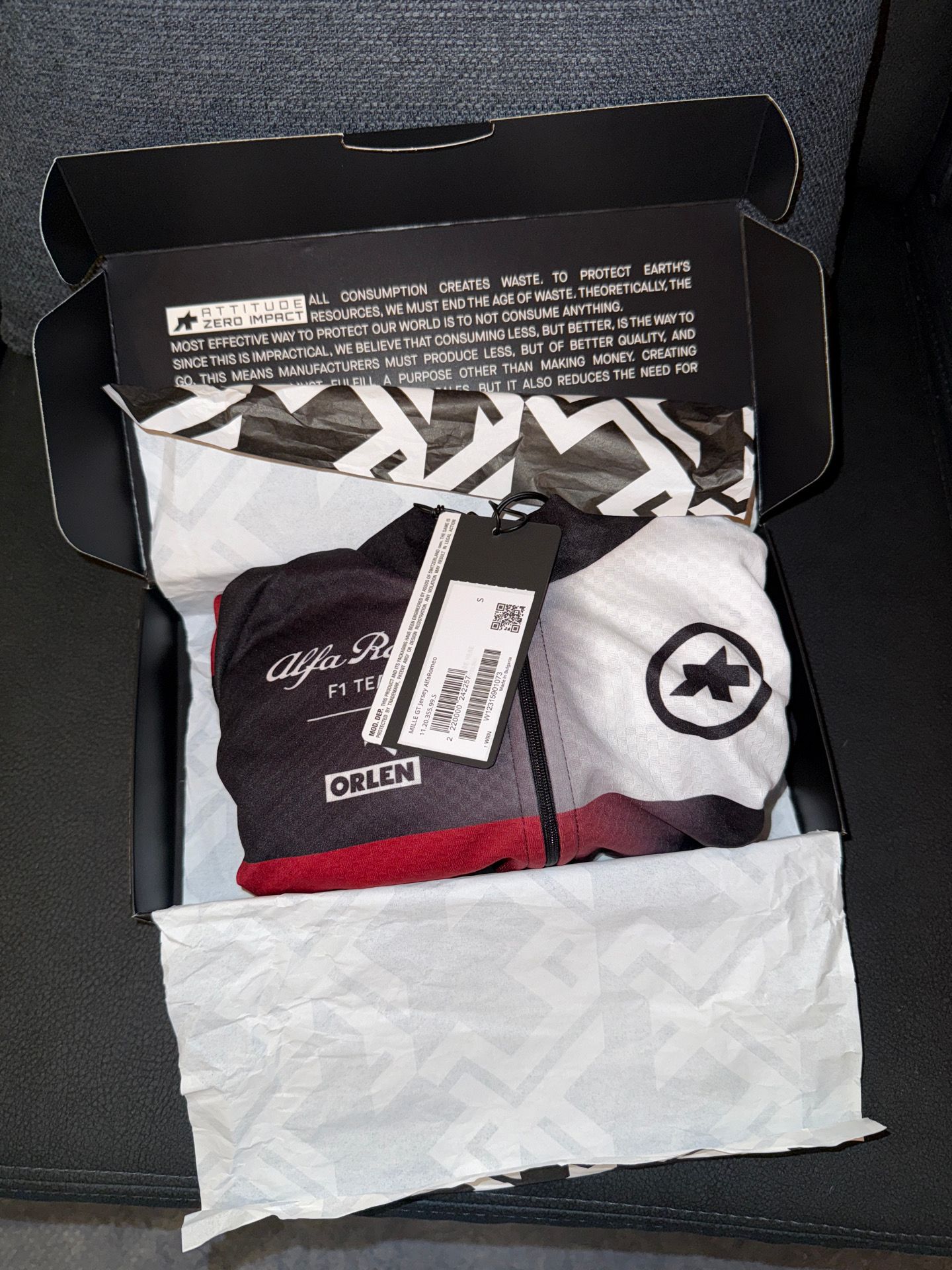 Assos Assos X Alfa Romeo Mille GT Jersey, size S 2025