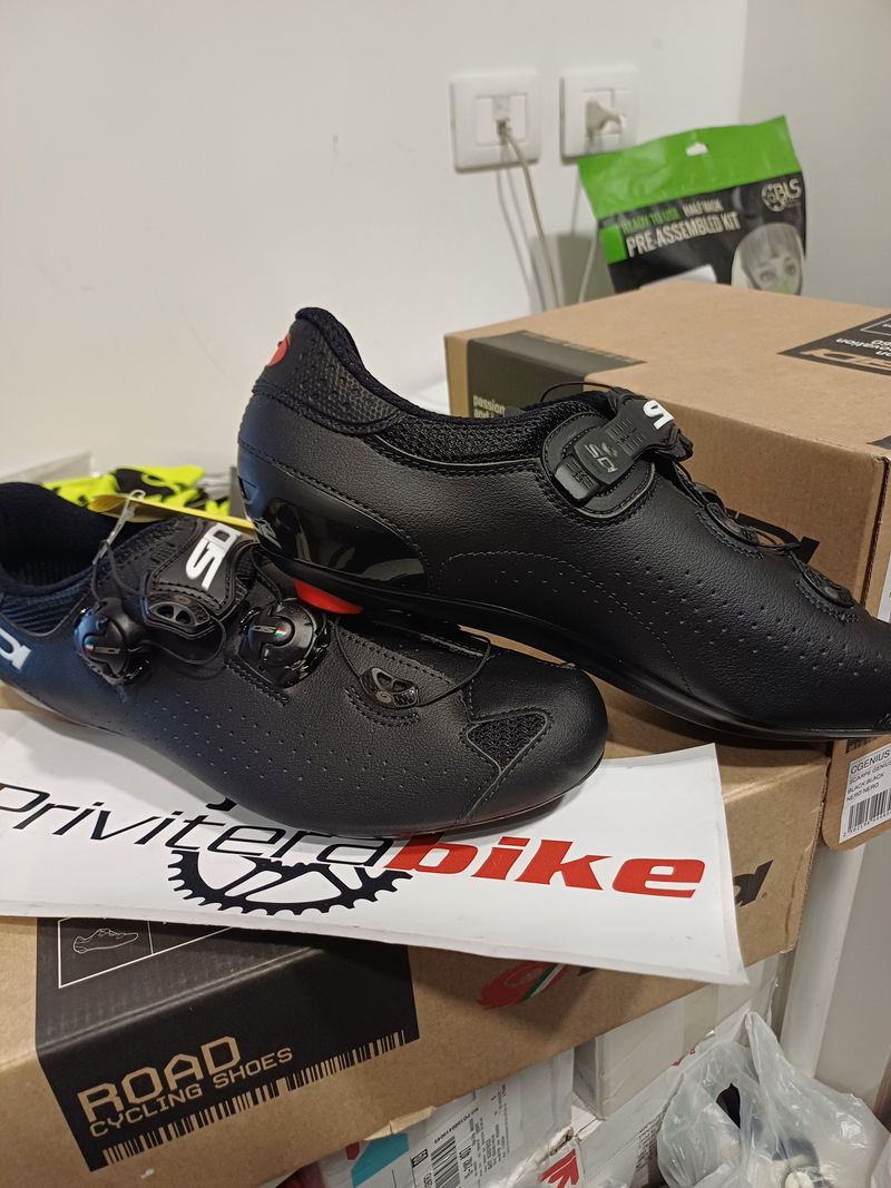 Použité Sidi SCARPE BDC SIDI GENIUS 10 NERO 45 - CGENIUS10-NENE-45 2023 Cycling Shoes