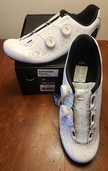 Brugt Lake CX332 White MicroFiber 2025 Cycling Shoes