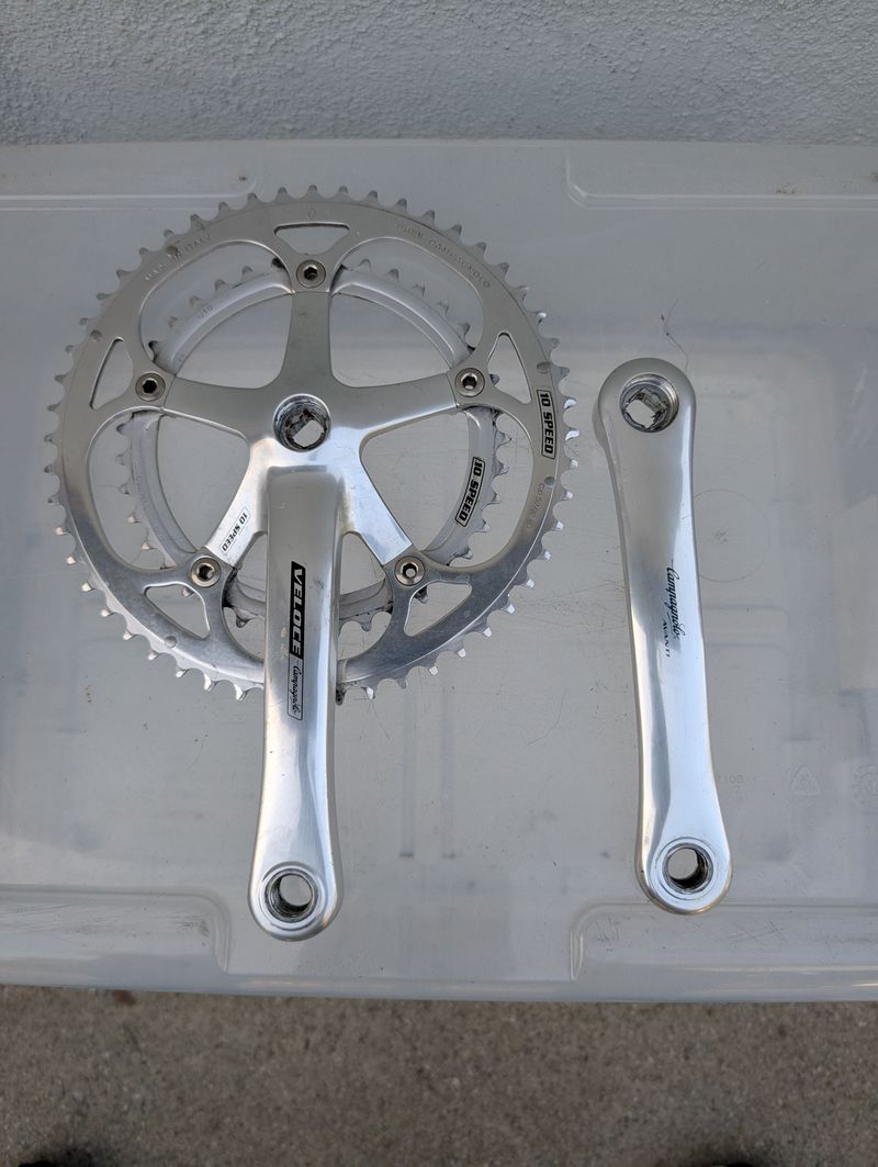 Used Campagnolo Veloce 10 speed Drivetrain & Pedals