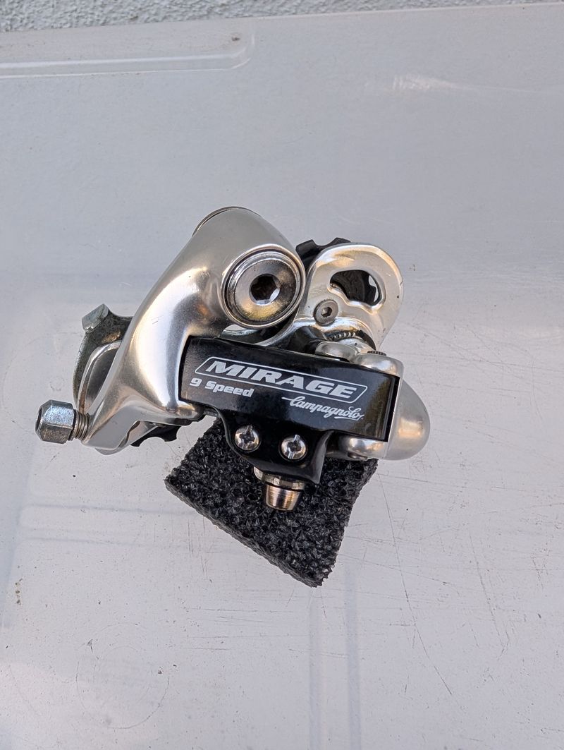 Used Campagnolo Mirage 9 speed Drivetrain & Pedals