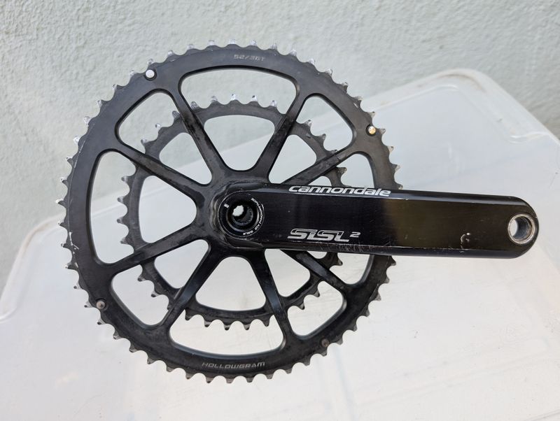 Used Cannondale SiSL 2 Driveside only crank 52/36 175 Drivetrain & Pedals