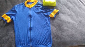 Used Breathvelo Merino Wool Cycling Jersey Large size 4 Mens Size 40 SS Jersey Cycling Clothing