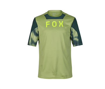 Brugt Fox Maglia Defend SS Jersey Taunt Verde 2025 Cycling Clothing