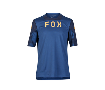 Used Fox Maglia Fox Defend SS Jersey Taunt Blu 2025 Cycling Clothing