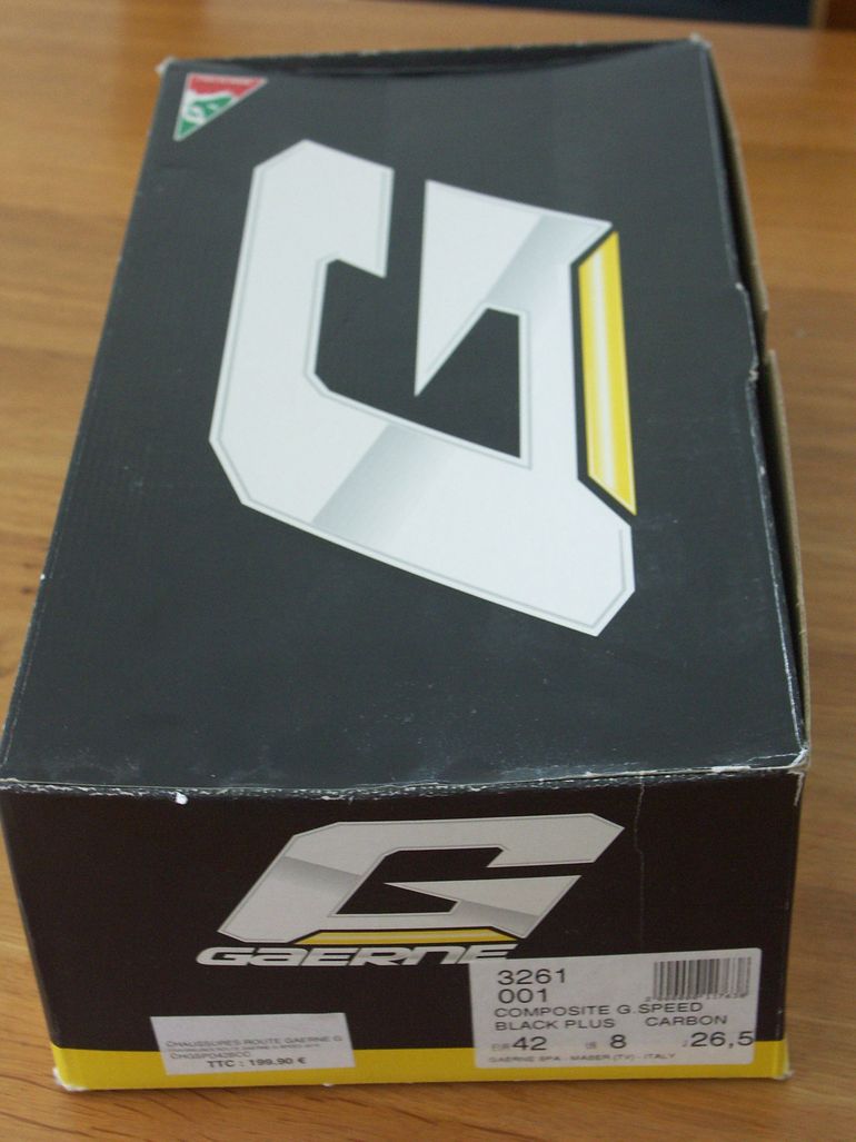 Used Gaerne CHAUSSURES VELO ROUTE  COMPOSIT G-SPEED CARBON BLACK/GREY 42 NEUVES ! bike — image 2 of 5