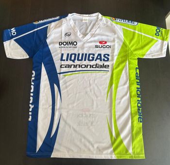 Used Liquigas T-shirt Liquigas 2010 2010 Cycling Clothing