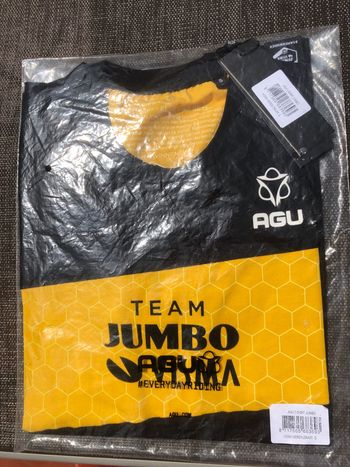 Tweedehands AGU t-shirt jumbo visma heren zwart S 2022 bike