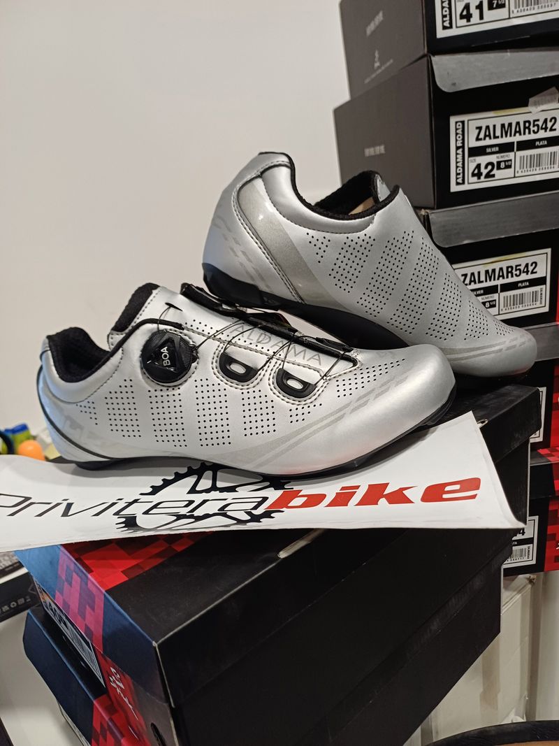 Brugt Spiuk SCARPE BDC ALDAMA SILVER 40 - ZALMAR540 2022 Cycling Shoes