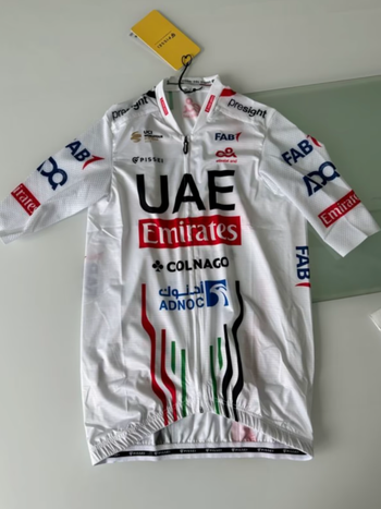 Used Pissei Last Size L 2024 Pissei UAE Team Magistrale Race Jersey 2024 Cycling Clothing