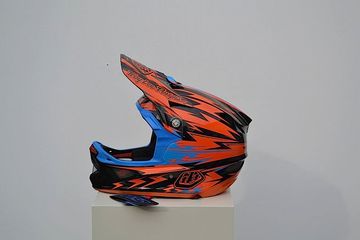 Brugt Troy Lee Designs D3 THUNDER carbon fiber ORANGE size XS Cycling Accessories