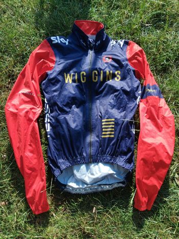 Used Rapha Team Wiggins Rain Jacket 2016 Cycling Clothing