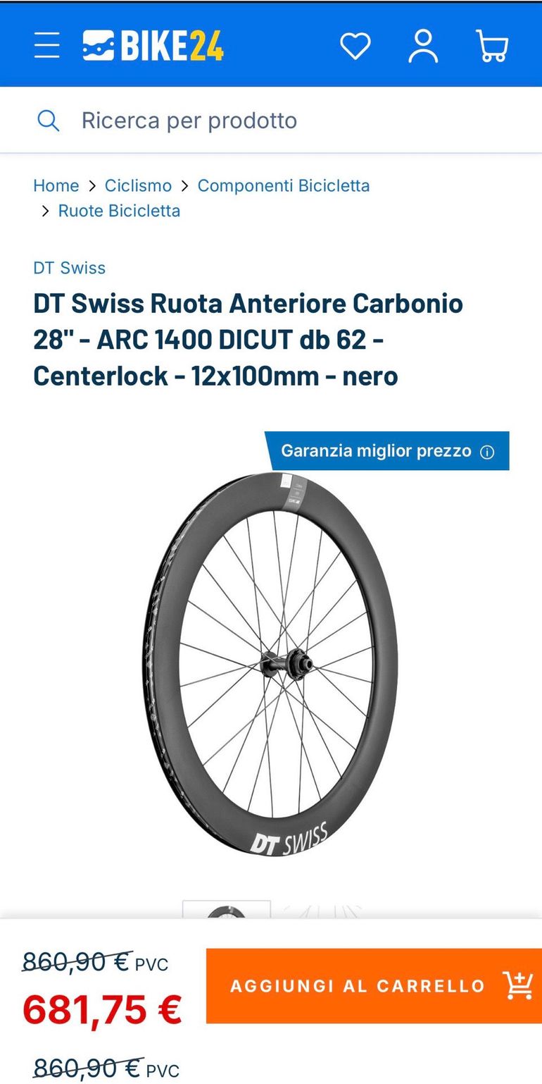 Used Dt Swiss Arc Dicut 1400 62mm 2024 bike — image 1 of 7